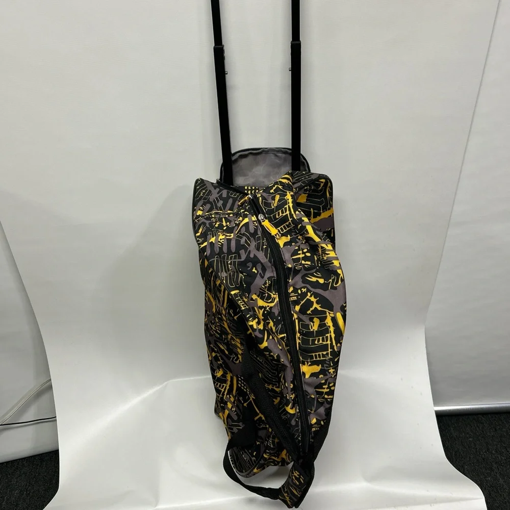 Lacks Yellow and Black Graphic Duffel Bag